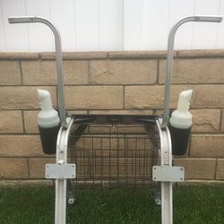 Club Car Golf CartSeat Back, Roof Support, Golf Bag Holder, Seed Bottle And Holders, Sweater Basket, Complete Assembly