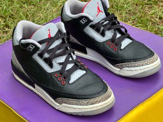 Nike 7y  Air Jordan 3 Retro Black Cement