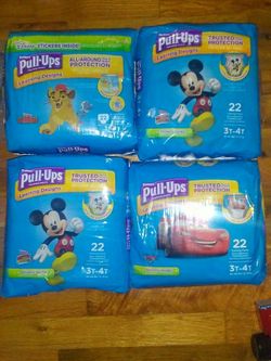 4 packs pull ups sz 3t _ 4t