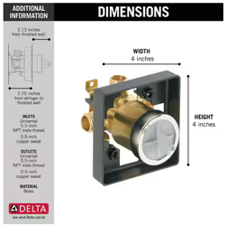 Delta MultiChoice Universal Shower Valve Rough-In Kit