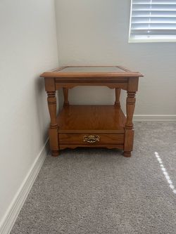 Side table with drawer