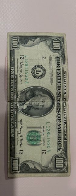 My collection bills 100 dollars years 1934