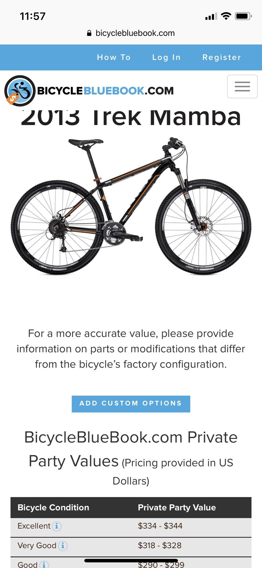 trek mamba blue book