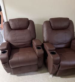 Recliner, massage, and heated chairs