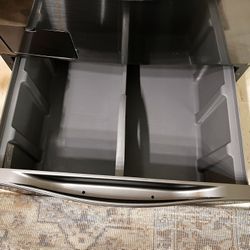 LG - Top Load Pedestal Washer - Graphite Steel