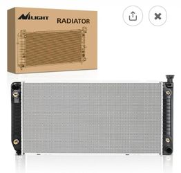 NILIGHT RADIATOR MODEL NUMBER RAD920. FOR 1994 TO 2000 GMC SUBURBAN AND YUKON AND TAHOE AND ESCALADE 