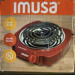 IMUSA Electric Single Burner – New in Box