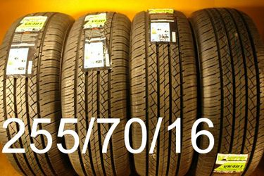 255/70/16 For Sale 4 New Tires We Service Motorcycle Tires