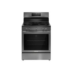 Frigidaire Gallery 30” Electric Range, 5.3 cu ft Convection Oven + Air Fryer (Model # GCRE3060BD) - Black Stainless Steel **Brand New**