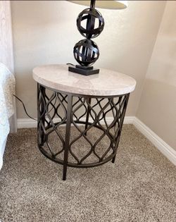 Marble Top Coffee Table and Side Table Set