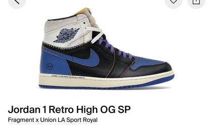 Jordan 1 Union Fragment Royal