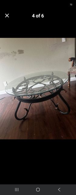 Coffee table dresser and patio table and chairs