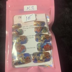 Oriental Style Mid Square Press-on Nails