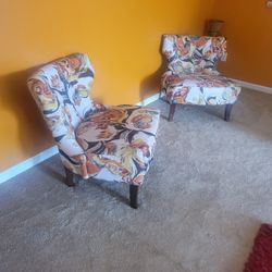 2 accent chairs