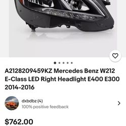Mercedes Benz Passenger Head Light  