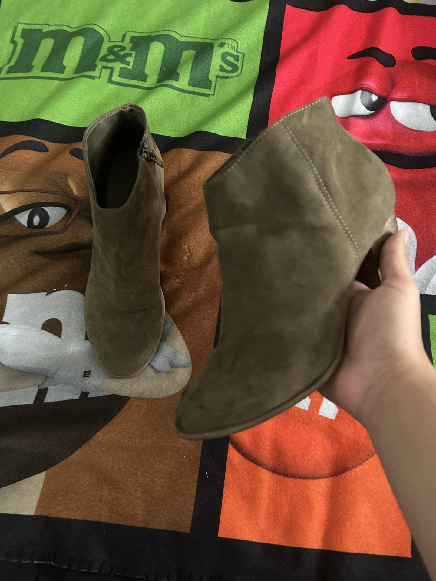 Old Navy Olive Ankle Boots