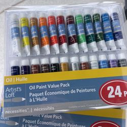 2 Packs of 24 Oil Paints 