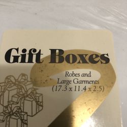 Gift Boxes specifically designed for robes and large garments. 