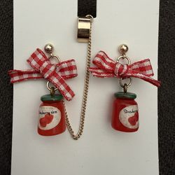 Jam jar earrings