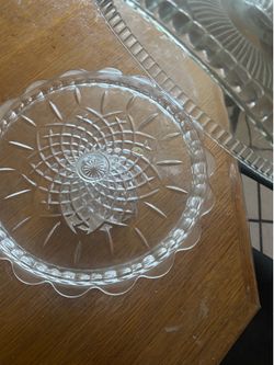 Crystal cake stand vintage