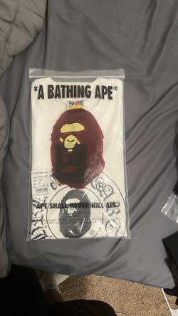 Size-M Chrome heart x bape tee