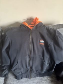 Dunbrooke Denver Broncos Jacket - Dark Blue and Bright Orange 