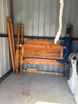 Wooded bedframe