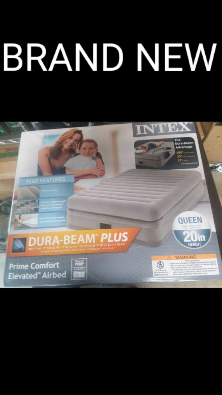 Intex Dura Beam Plus Airbed, Queen Size ( Brand New in the Box)