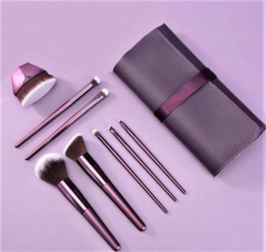 Violet Kabuki Makeup brushes