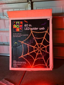 Halloween Decoration Spider Web Led Lights Twinkling Function 60Inch (New) for $85