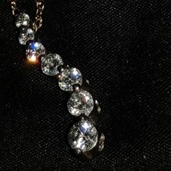 Quality Diamond Pendant Silver