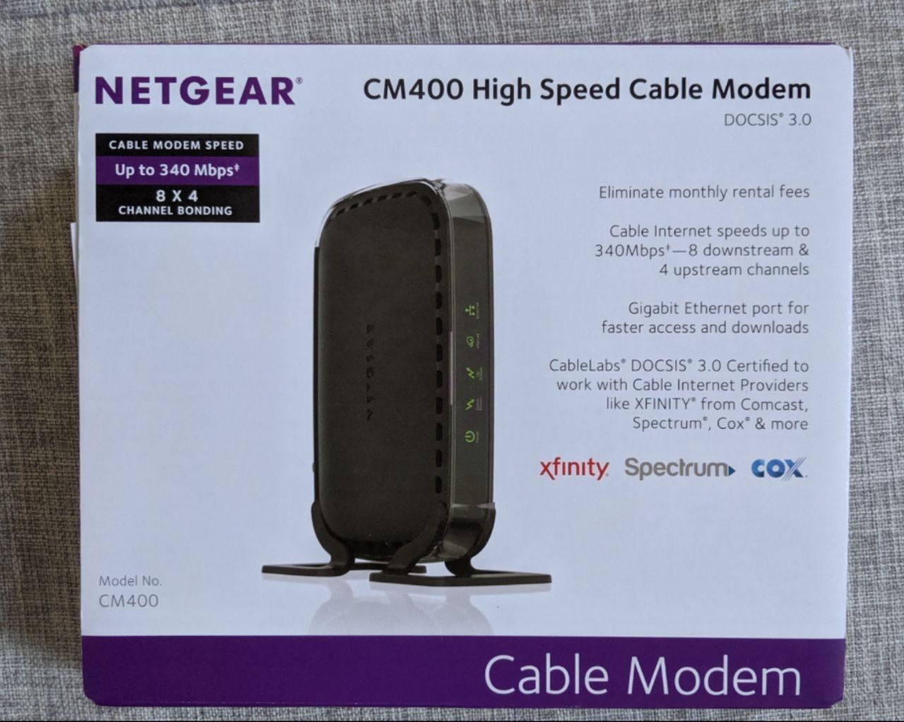 Netgear CM400 High Seed Cable Modem