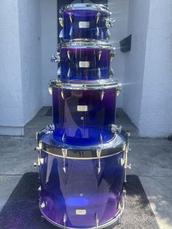 OCDP Acrylic Nightshade Glow 4pc Drum Kit