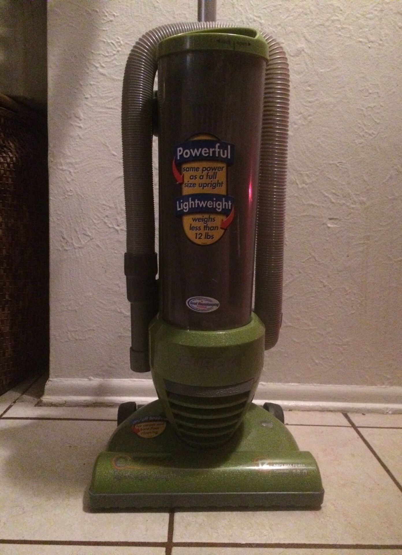 Eureka Optima lightweight upright vacuum cleaner 12amps max power