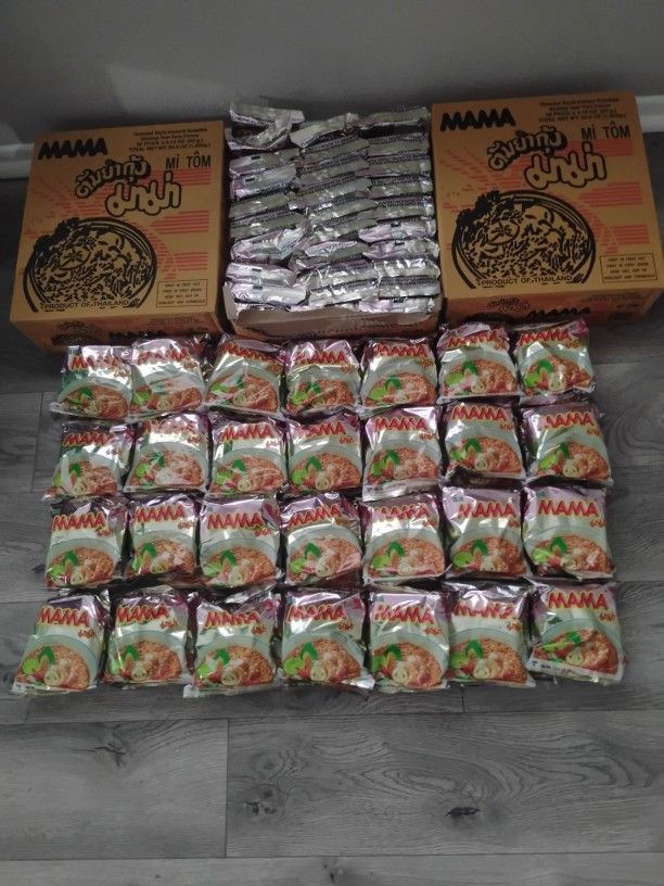 146 Packs of Mama Shrimp Instant Noodles – Bulk Deal!
