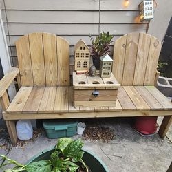 Wood Pier Bench