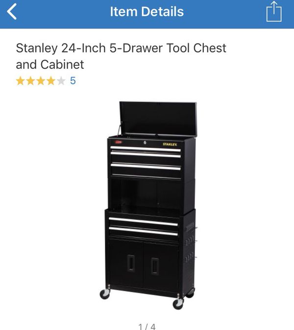 Stanley 24inch 5 Drawer Tool Box New For Sale In Brownsville Tx