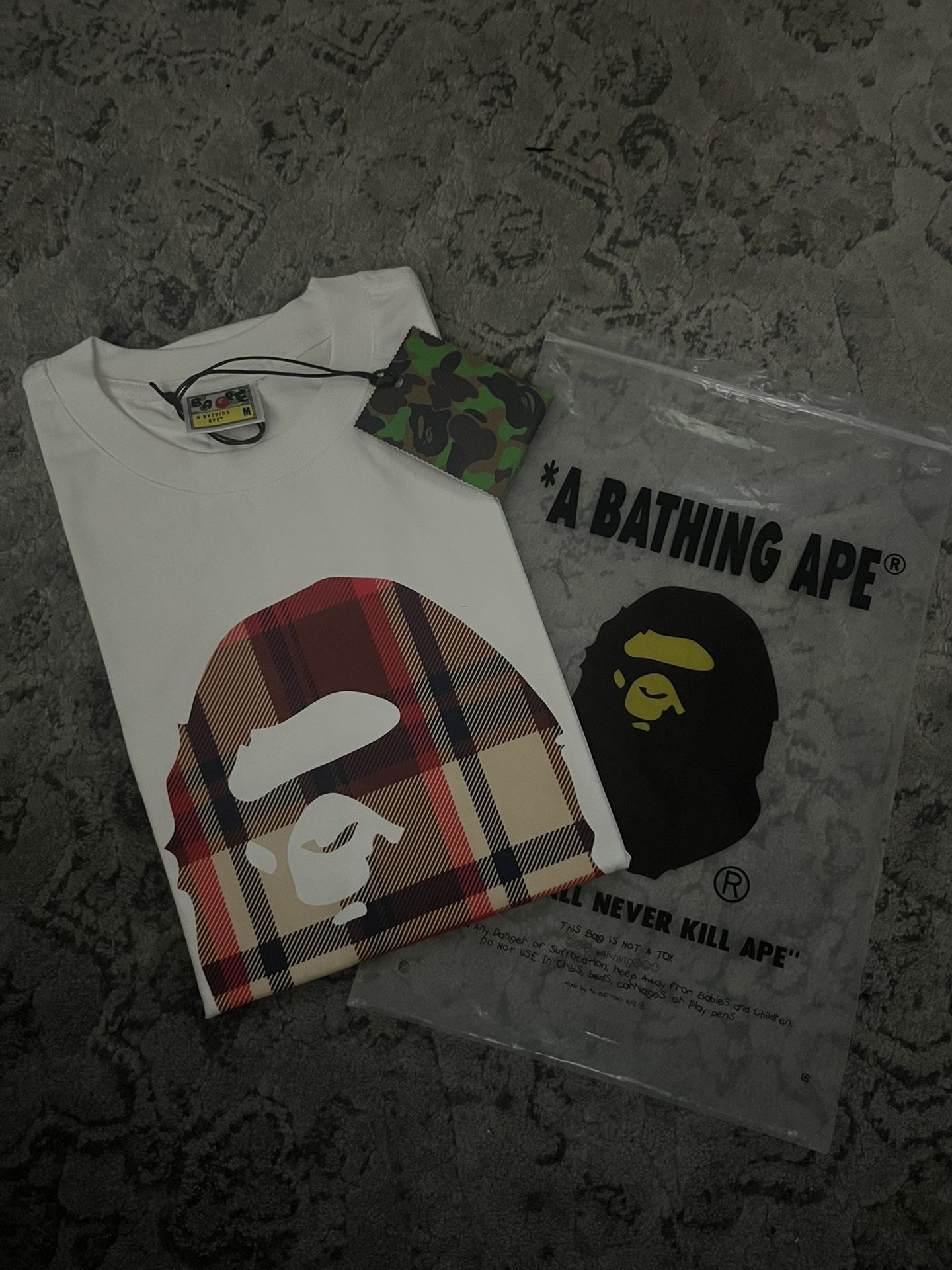 Bape Burberry T-shirt