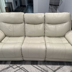 Leather Reclining Couch 