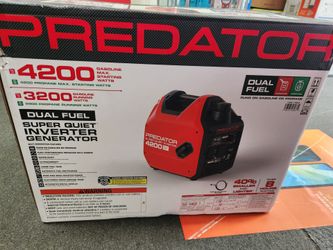 Predator 4200 watt dual fuel quiet inverter generator