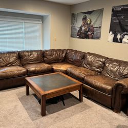Leather Sectional Couch