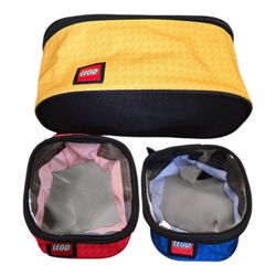 LEGO STORAGE ORGANIZER CUBES NEW Tag 3PIECE SET Multicolor soft fabric With Zip