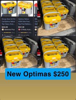 Yellow top optima batteries