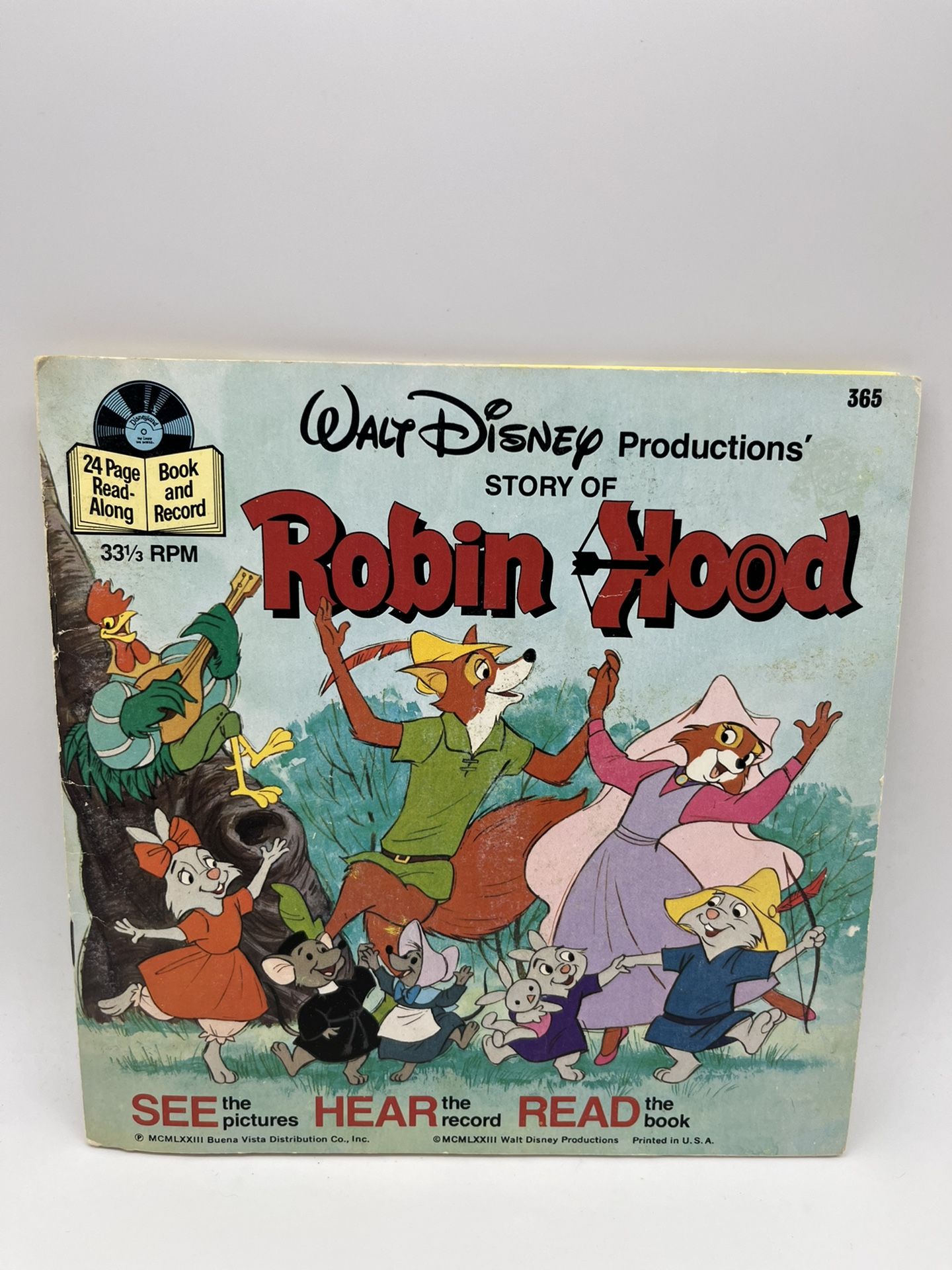 1973 Walt Disney Productions’ Story Of Robin Good & 33 1/3 RPM
