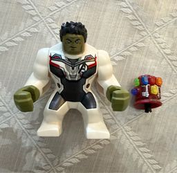 LEGO Hulk sh0611 Endgame White Suit Full Infinity Gauntlet 76144 BigFig