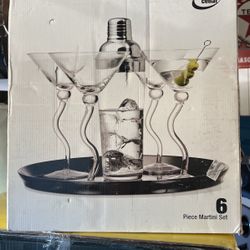 Martini Glasses Set (6)  New