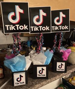 Tik Tok Center Pieces- $10 EACH