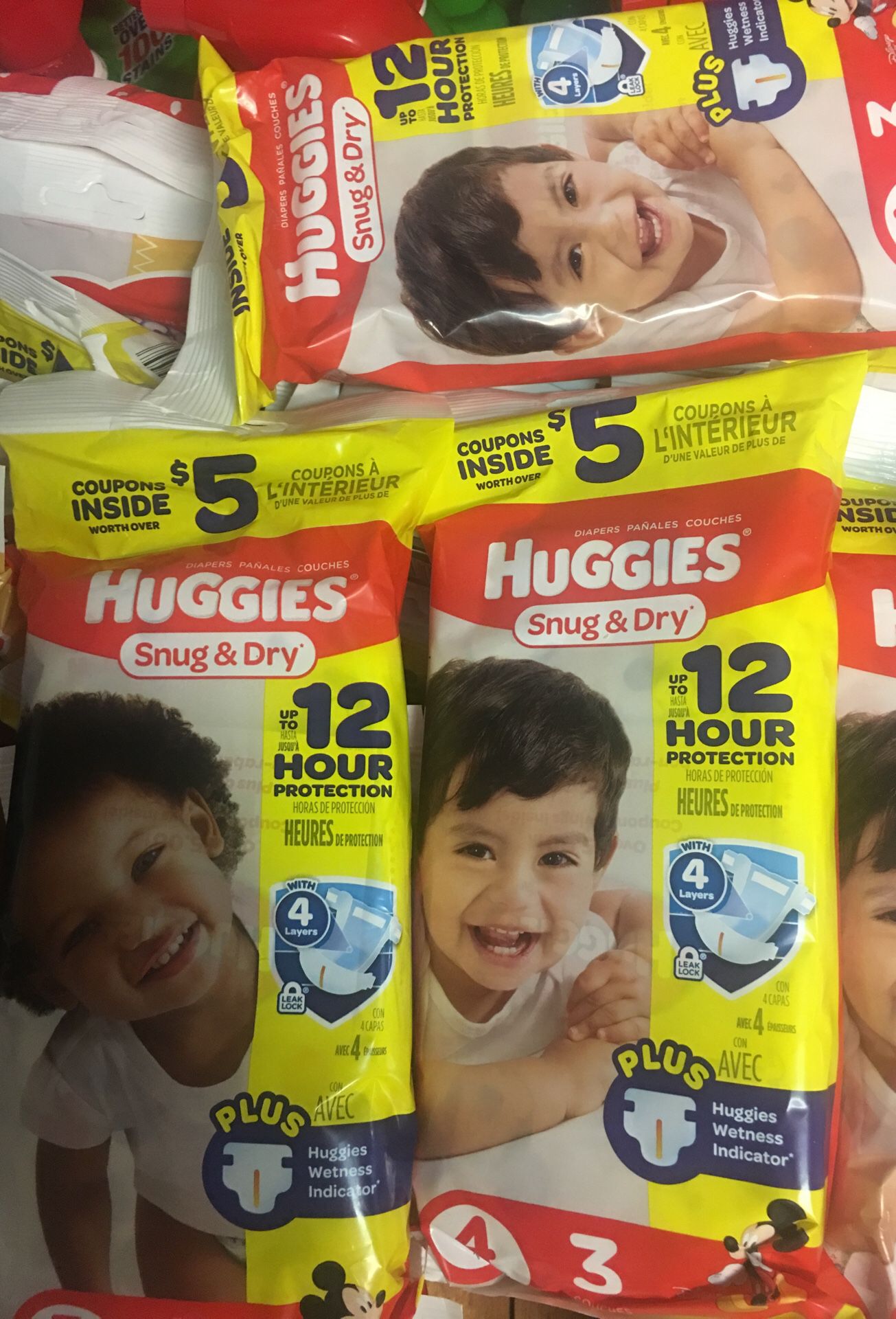 Huggies, luvs, pampers and wipes !
