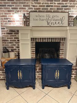 Beautiful Refinished French Provincial Nightstands / Bedside Tables