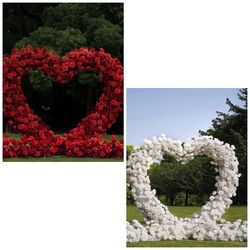 Two Flower Heart Arches 